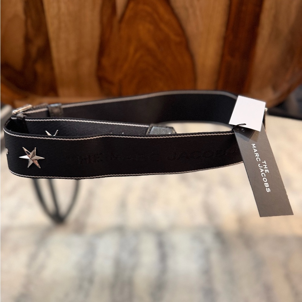 The Marc Jacobs Black Star-Studded Shoulder Strap